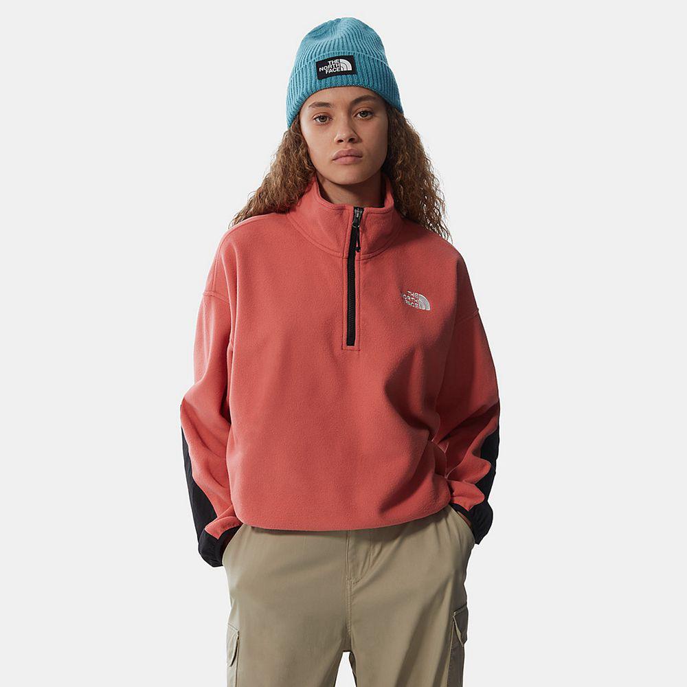 The North Face Tka Kataka 1/4 Zip Γυναικεια Fleece - Ροζ (ZUXM98014)